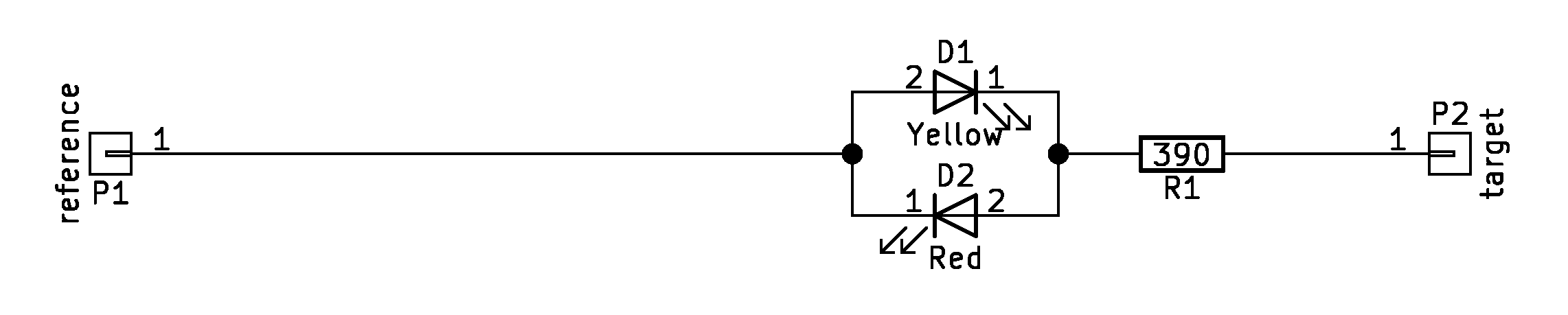 A schematic of the logic probe