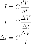 Capacitor timing equation