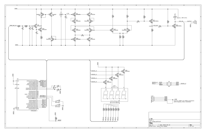 A schematic of the synthesizer