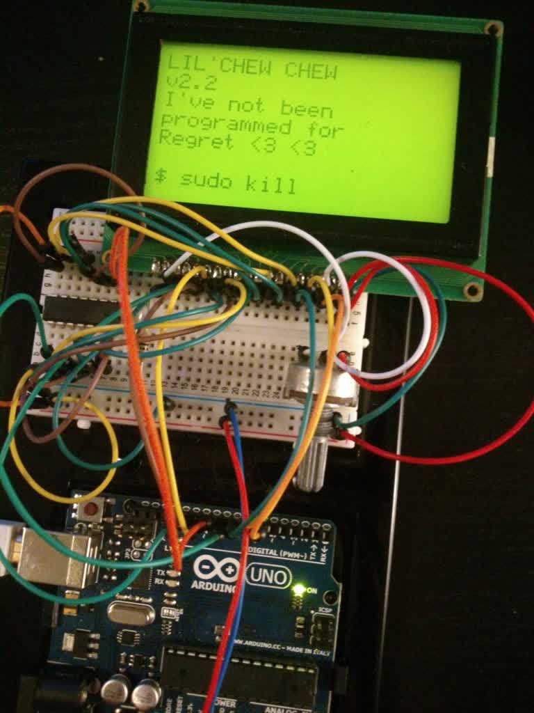 Initial development on a breadboard and an Arduino Uno
