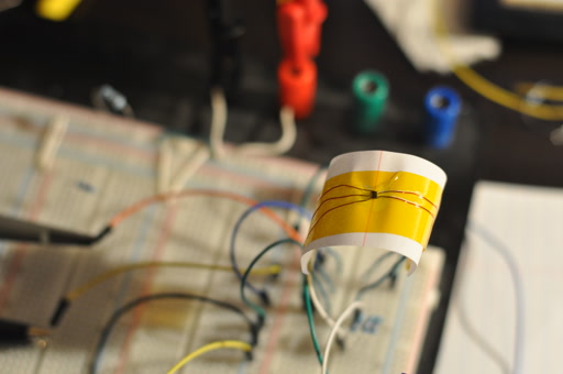 A SC-70 package converted for
breadboard use